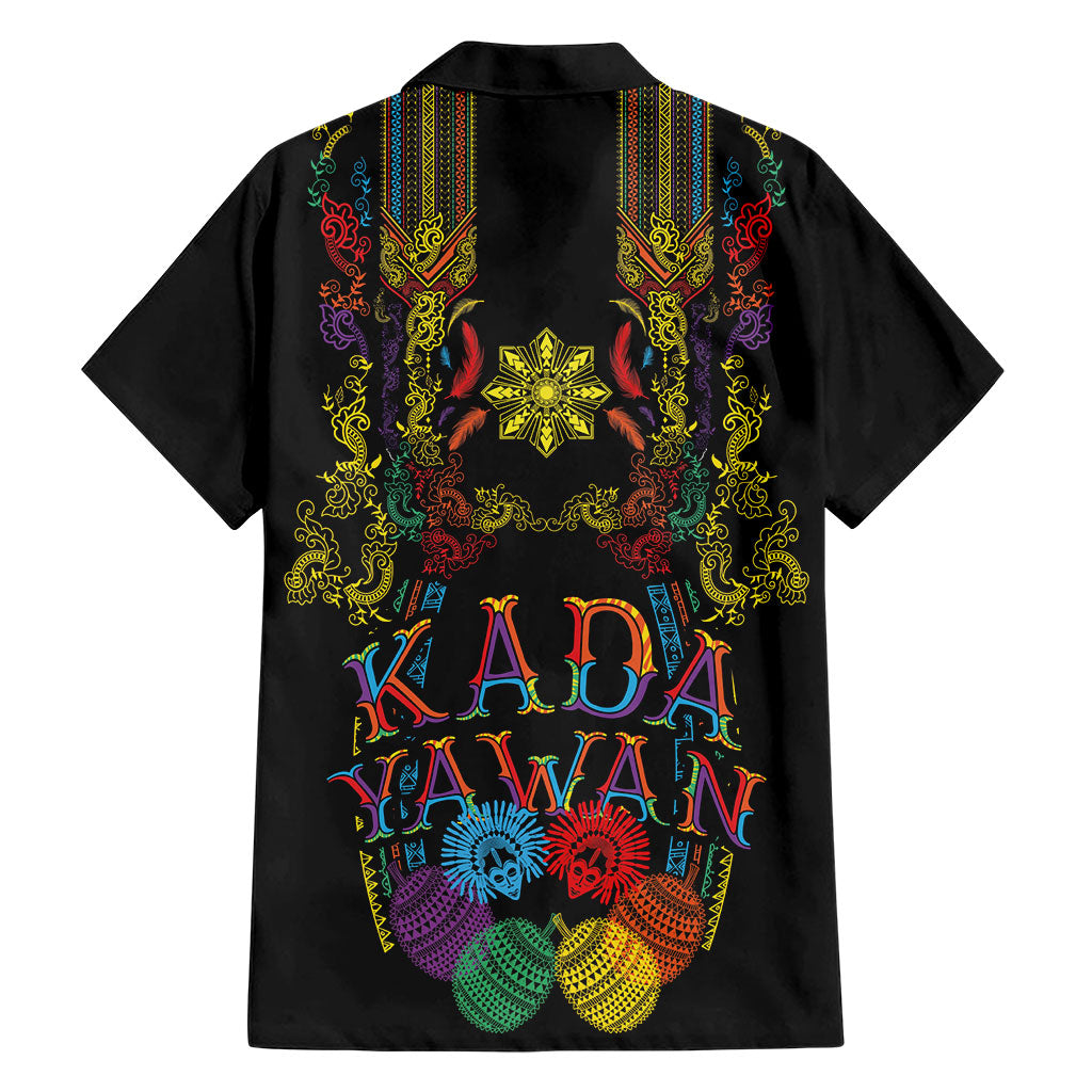 Philippines Kadayawan Festival Family Matching Tank Maxi Dress and Hawaiian Shirt Polynesian Tribal Art Barong Style