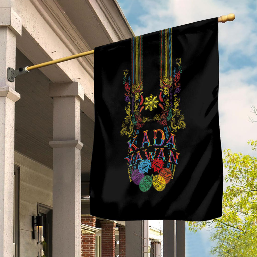 Philippines Kadayawan Festival Garden Flag Polynesian Tribal Art Barong Style LT03 House Flag Black - Polynesian Pride