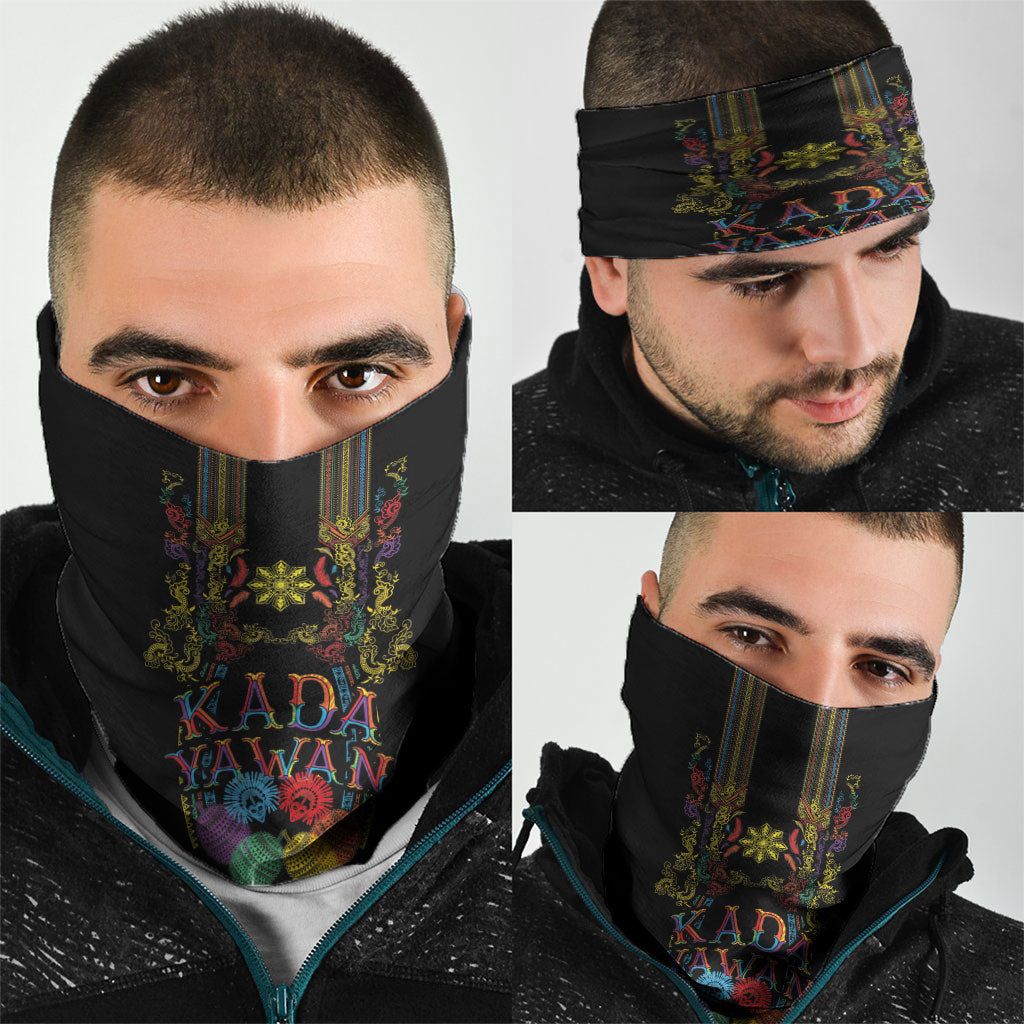 Philippines Kadayawan Festival Neck Gaiter Polynesian Tribal Art Barong Style