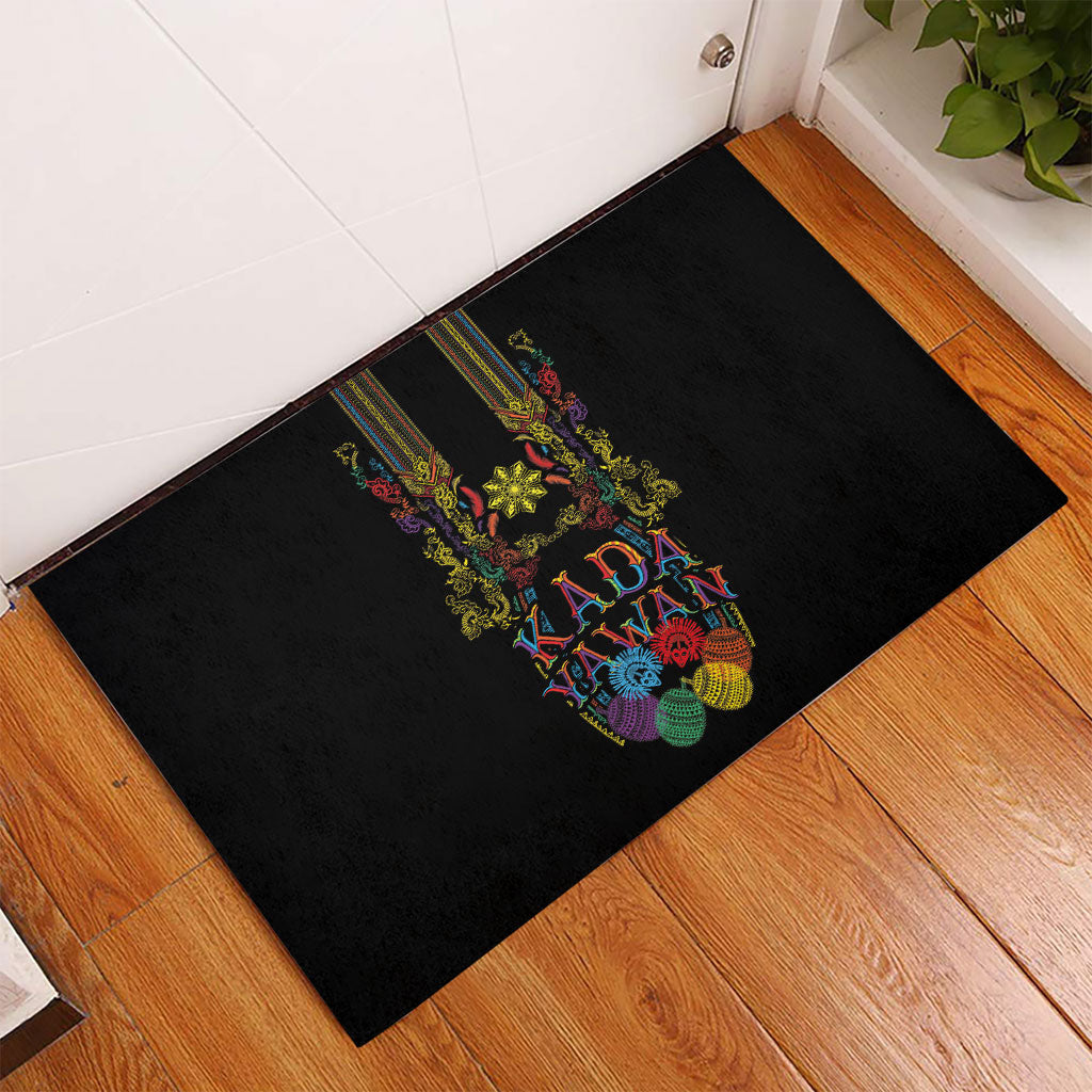Philippines Kadayawan Festival Rubber Doormat Polynesian Tribal Art Barong Style
