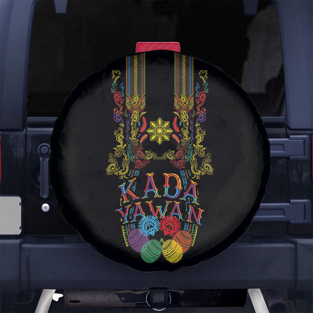 Philippines Kadayawan Festival Spare Tire Cover Polynesian Tribal Art Barong Style