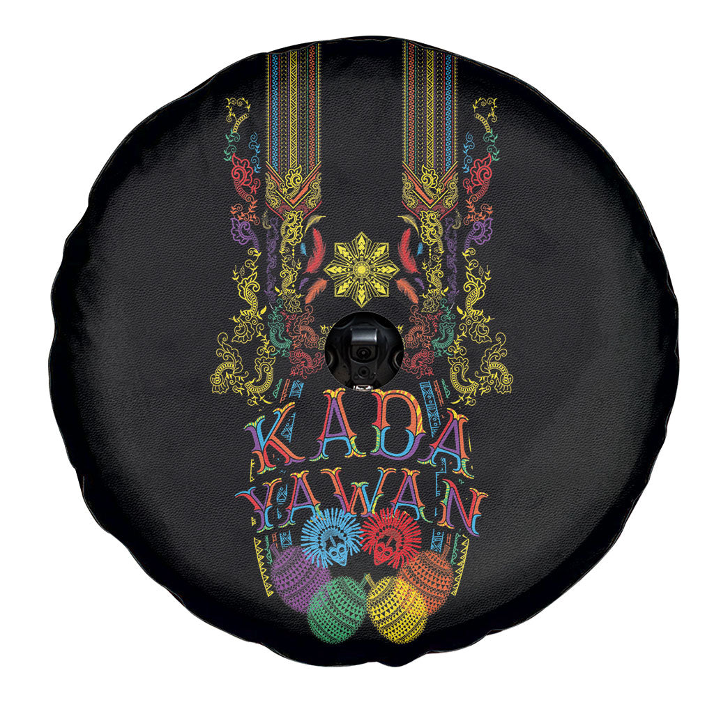 Philippines Kadayawan Festival Spare Tire Cover Polynesian Tribal Art Barong Style