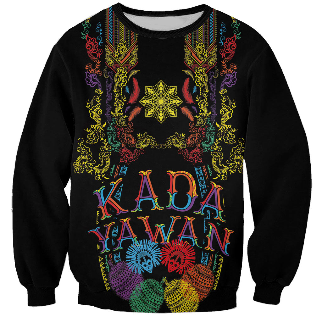 Philippines Kadayawan Festival Sweatshirt Polynesian Tribal Art Barong Style