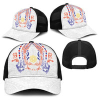 Philippines Barong Style Baseball Net Cap Polynesian Kakau Art Tattoos with Tribal Filipino Sun