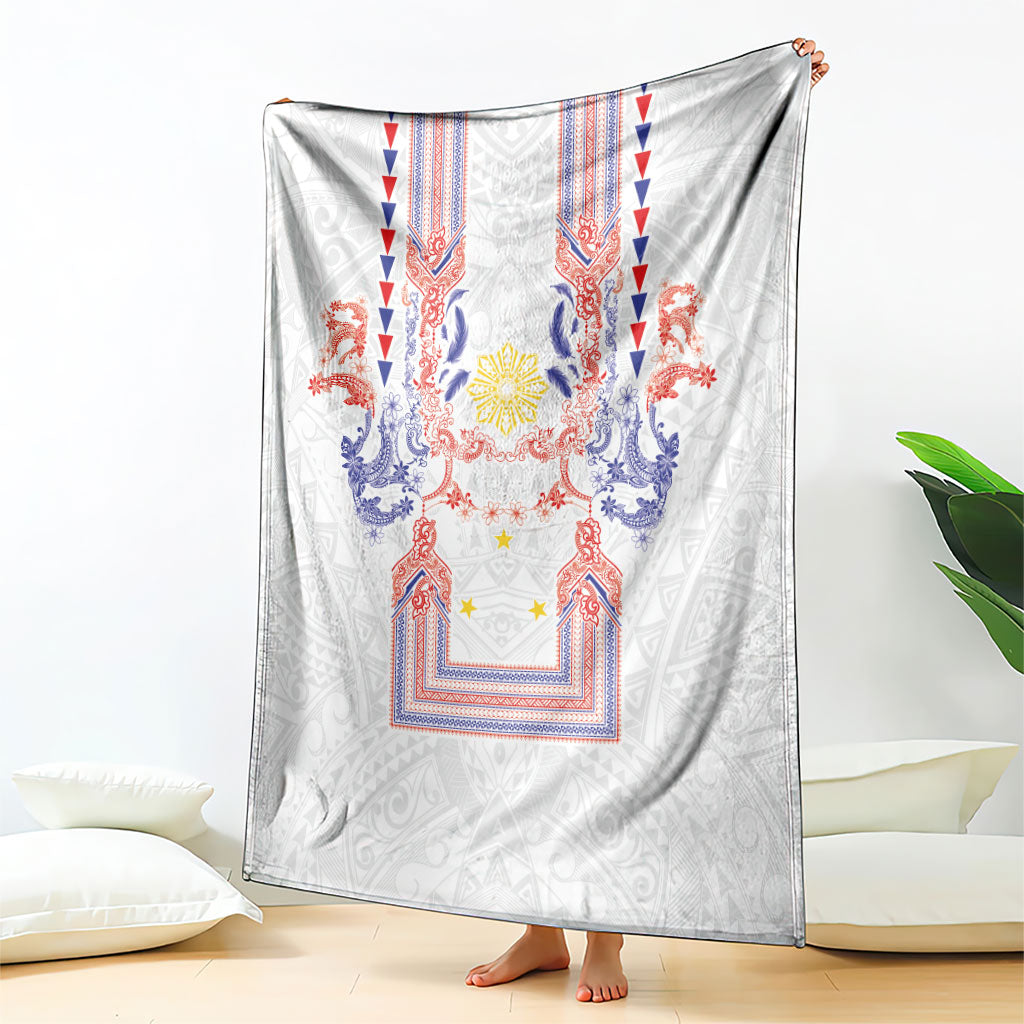 Philippines Barong Style Blanket Polynesian Kakau Art Tattoos with Tribal Filipino Sun