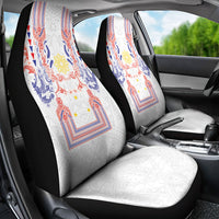 Philippines Barong Style Car Seat Cover Polynesian Kakau Art Tattoos with Tribal Filipino Sun