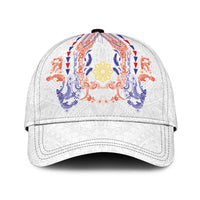 Philippines Barong Style Classic Cap Polynesian Kakau Art Tattoos with Tribal Filipino Sun