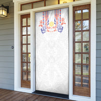 Philippines Barong Style Door Cover Polynesian Kakau Art Tattoos with Tribal Filipino Sun