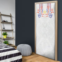Philippines Barong Style Door Cover Polynesian Kakau Art Tattoos with Tribal Filipino Sun