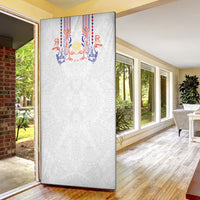 Philippines Barong Style Door Cover Polynesian Kakau Art Tattoos with Tribal Filipino Sun
