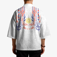 Philippines Barong Style Kimono Polynesian Kakau Art Tattoos with Tribal Filipino Sun
