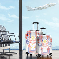Philippines Barong Style Luggage Cover Polynesian Kakau Art Tattoos with Tribal Filipino Sun