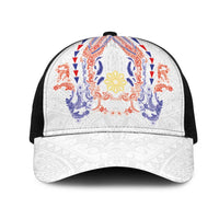 Philippines Barong Style Mesh Trucker Cap Polynesian Kakau Art Tattoos with Tribal Filipino Sun