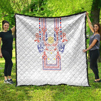 Philippines Barong Style Quilt Polynesian Kakau Art Tattoos with Tribal Filipino Sun