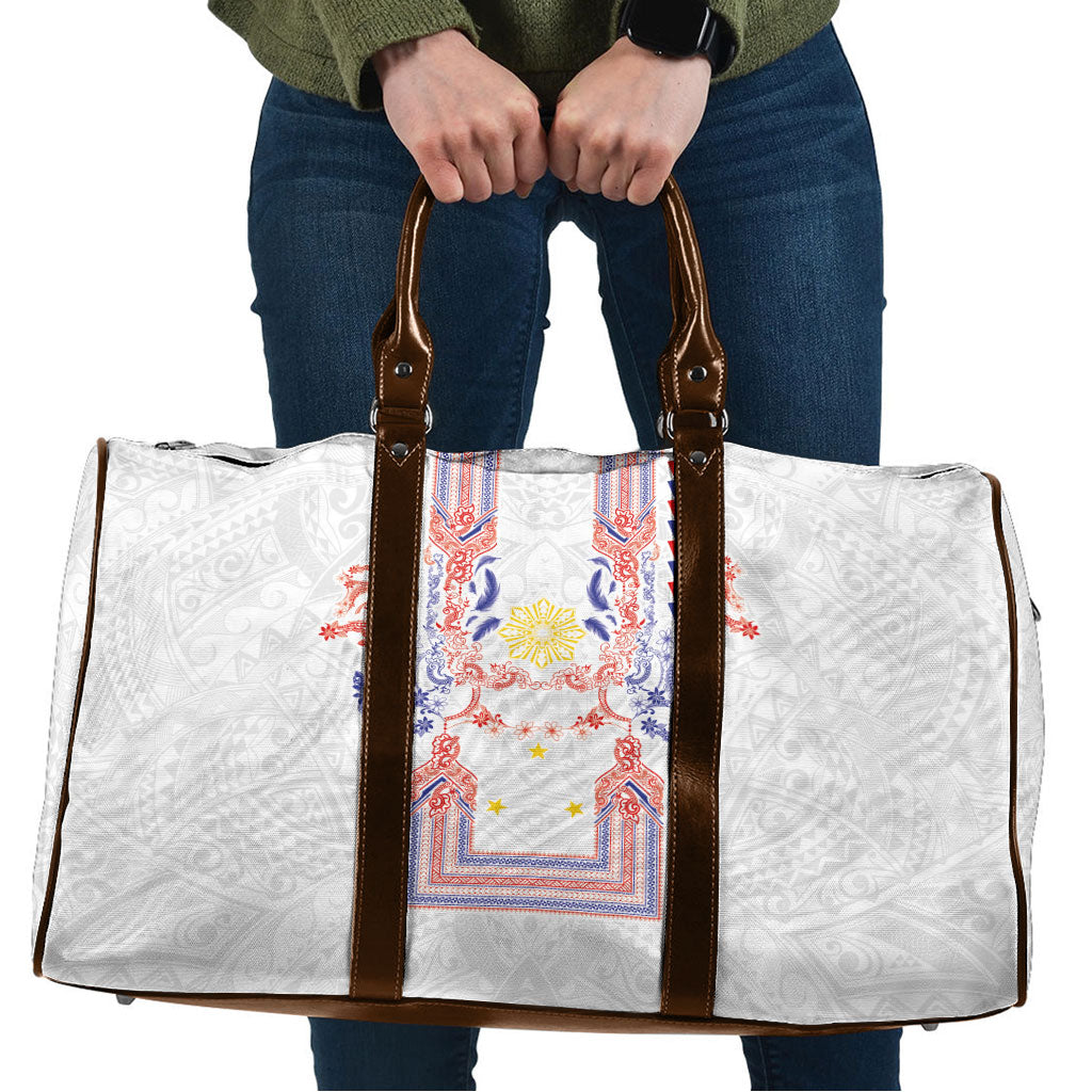 Philippines Barong Style Travel Bag Polynesian Kakau Art Tattoos with Tribal Filipino Sun