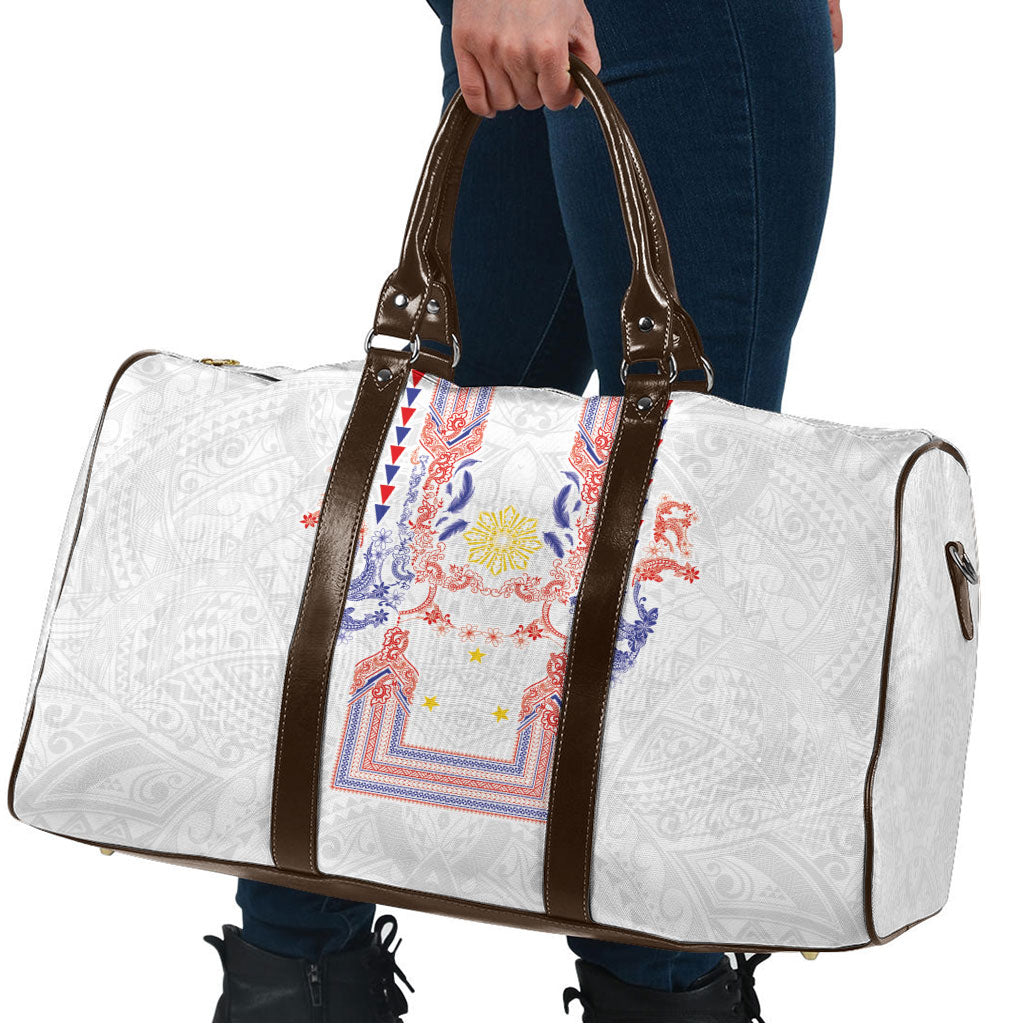 Philippines Barong Style Travel Bag Polynesian Kakau Art Tattoos with Tribal Filipino Sun