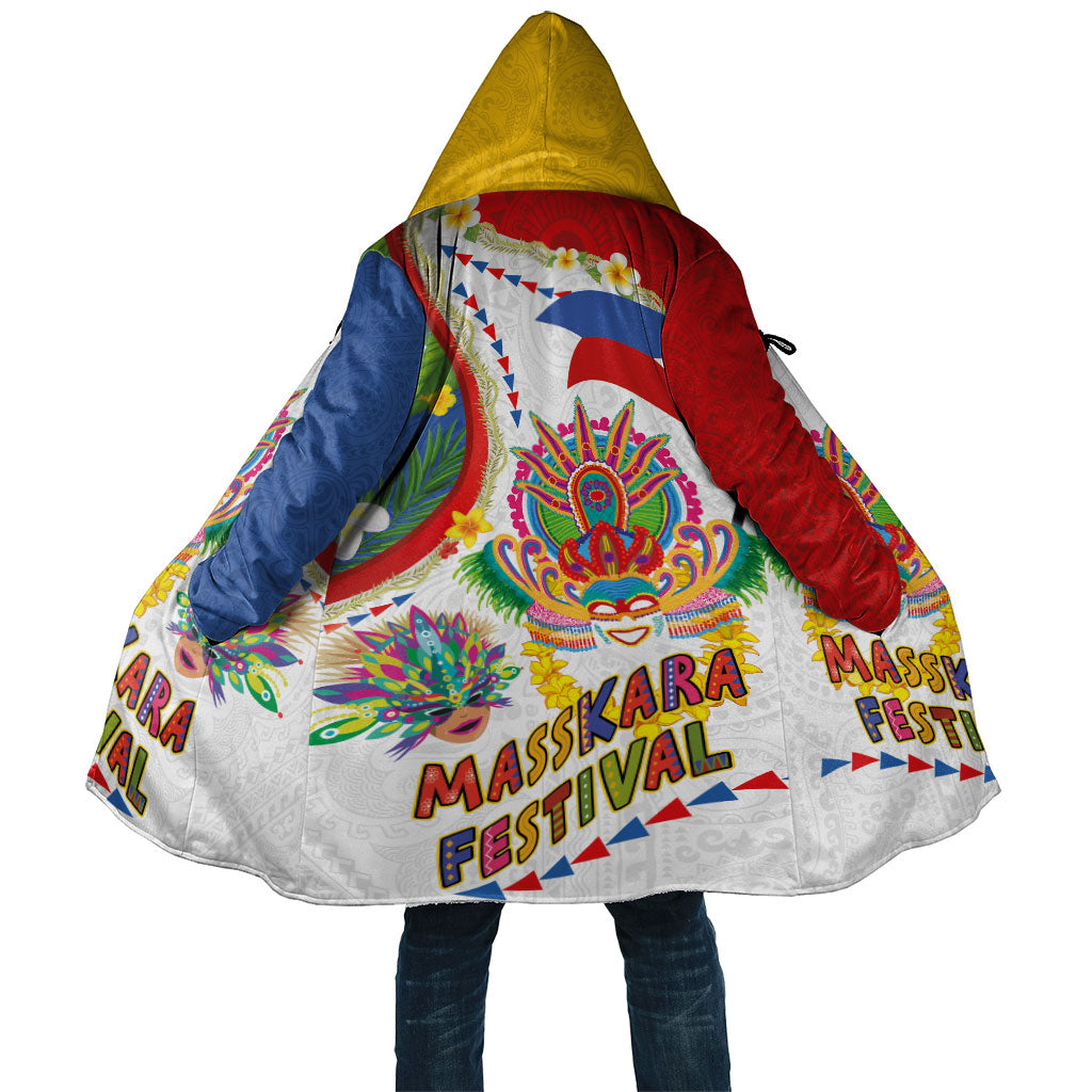 Philippines MassKara Festival Cloak Smile Masks with Hawaiian Art Pattern and Tropical Plants LT03 Unisex Multicolor - Polynesian Pride
