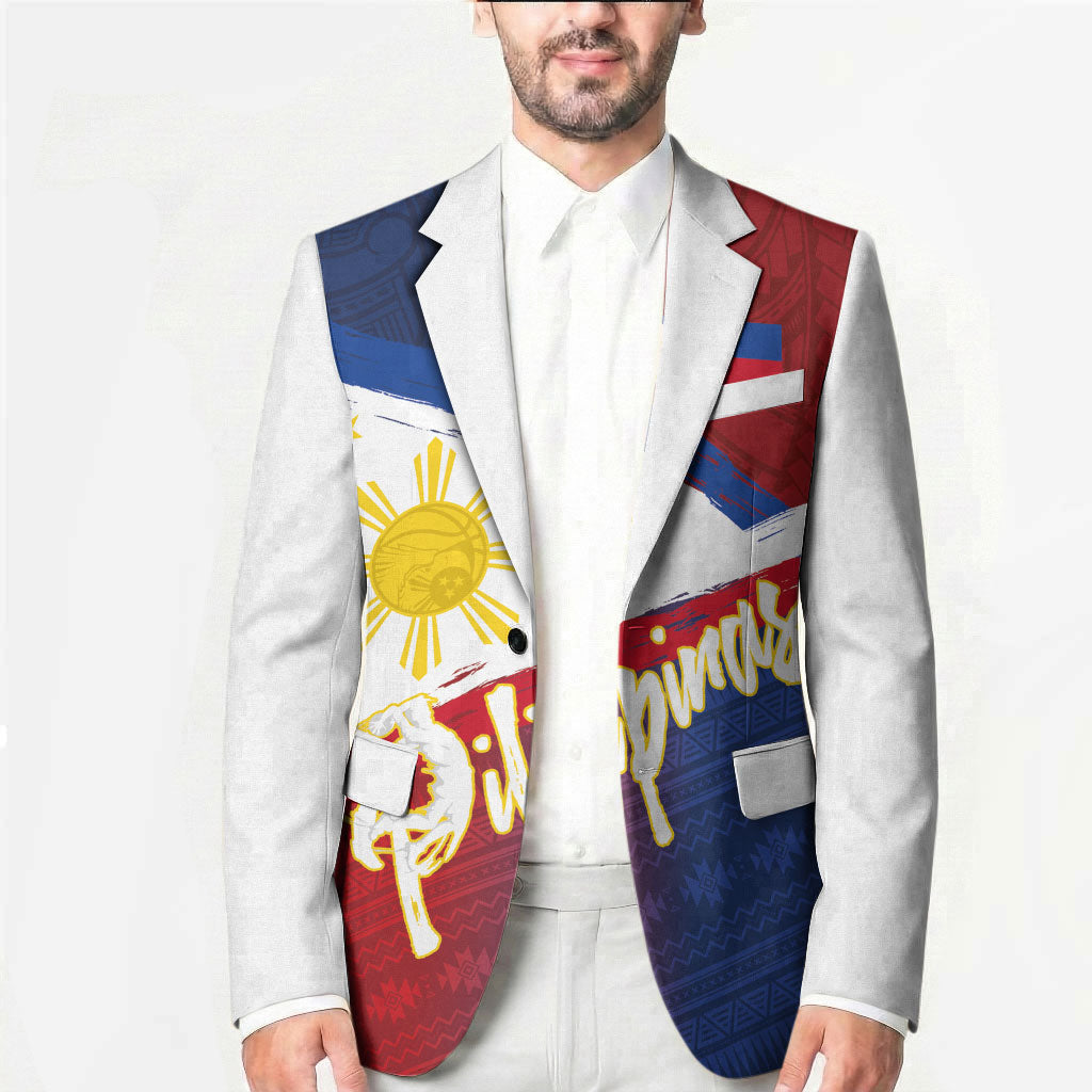 Philippines Basketball Custom Blazer Pilipinas Tribal Pattern