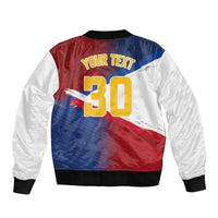 Philippines Basketball Custom Bomber Jacket Pilipinas Tribal Pattern