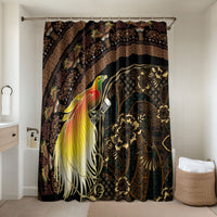 Papua New Guinea and Indonesia Batik Bathroom Set Bird of Paradise with Tribal Batik Patterns