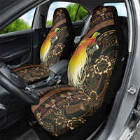 Papua New Guinea and Indonesia Batik Car Seat Cover Bird of Paradise with Tribal Batik Patterns