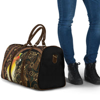 Papua New Guinea and Indonesia Batik Travel Bag Bird of Paradise with Tribal Batik Patterns