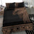 Fiji Palm Leaves Bedding Set Masi and Tapa Tribal Pattern Beige Color