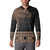 Fiji Palm Leaves Button Sweatshirt Masi and Tapa Tribal Pattern Beige Color