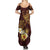 Polynesian Turtle Family Matching Summer Maxi Dress and Hawaiian Shirt Plumeria Hibiscus Pattern Oxblood