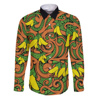 New Zealand Kowhai Flowers Family Matching Mermaid Dress and Hawaiian Shirt Maori Koru Pattern