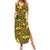 New Zealand Kowhai Flowers Family Matching Summer Maxi Dress and Hawaiian Shirt Maori Koru Pattern