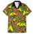 New Zealand Kowhai Flowers Hawaiian Shirt Maori Koru Pattern