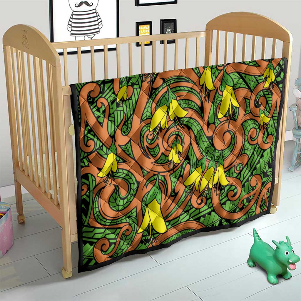 New Zealand Kowhai Flowers Quilt Maori Koru Pattern