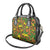 New Zealand Kowhai Flowers Shoulder Handbag Maori Koru Pattern