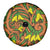 New Zealand Kowhai Flowers Spare Tire Cover Maori Koru Pattern