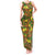 New Zealand Kowhai Flowers Tank Maxi Dress Maori Koru Pattern