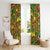 New Zealand Kowhai Flowers Window Curtain Maori Koru Pattern