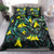 New Zealand Kowhai Flowers Bedding Set Maori Koru Pattern With Paua Shell Style