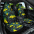 New Zealand Kowhai Flowers Car Seat Cover Maori Koru Pattern With Paua Shell Style