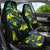 New Zealand Kowhai Flowers Car Seat Cover Maori Koru Pattern With Paua Shell Style