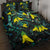 New Zealand Kowhai Flowers Quilt Bed Set Maori Koru Pattern With Paua Shell Style