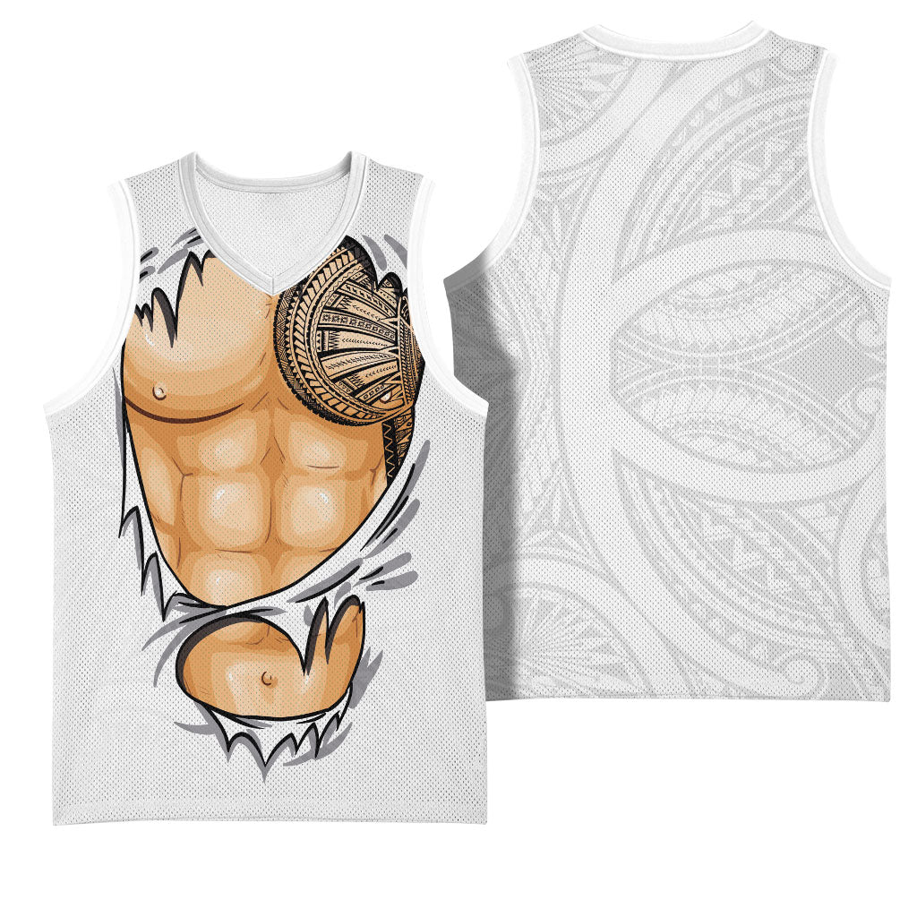 Samoan Tatau Basketball Jersey Tattoo Reveal Effect