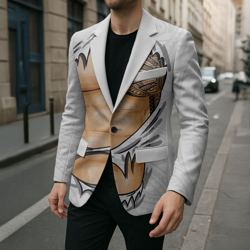Samoan Tatau Blazer Tattoo Reveal Effect