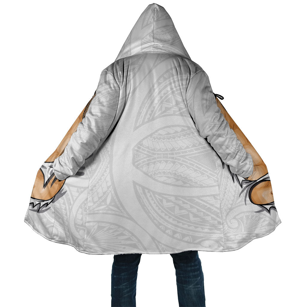 Samoan Tatau Cloak Tattoo Reveal Effect LT03 Unisex White - Polynesian Pride