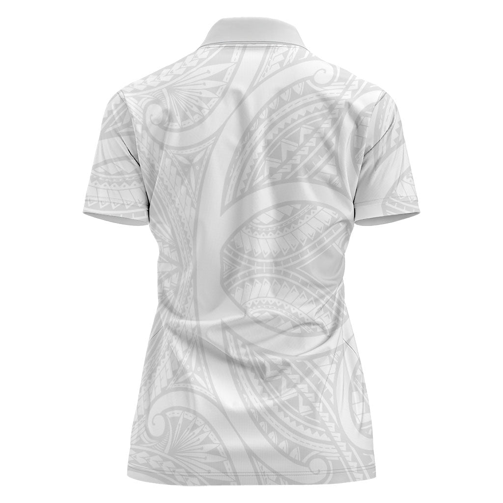 Samoan Tatau Women Polo Shirt Tattoo Reveal Effect