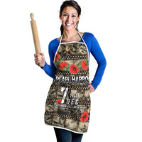 Pearl Harbor Remembrance Day Apron Memories of December 7 with Red Poppy Lei LT03 - Polynesian Pride