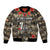 Pearl Harbor Remembrance Day Personalized Bomber Jacket Memories of December 7 with Red Poppy Lei - Polynesian Pride