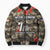Pearl Harbor Remembrance Day Personalized Bomber Puffer Jacket Memories of December 7 with Red Poppy Lei - Polynesian Pride