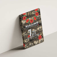 Pearl Harbor Remembrance Day Canvas Wall Art Memories of December 7 with Red Poppy Lei LT03 - Polynesian Pride