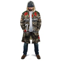 Pearl Harbor Remembrance Day Personalized Cloak Memories of December 7 with Red Poppy Lei - Polynesian Pride